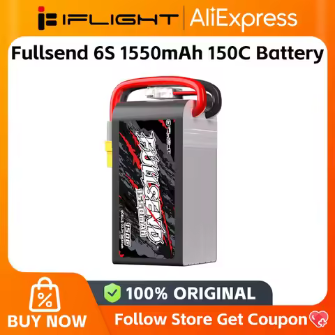 IFlight Fullsend 6S 1550mAh 150C 22.2V Lipo Battery with XT60H Connector for FPV