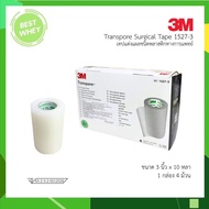 3M TRANSPORE 3 Inches x 10 Yards Clear Wound Dressing Tape For General Wounds Easy-To-Use Transparen