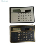 HUBERT Solar Powered Calculator Portable 8-digit Mini Children's Digit Calculator Office Electronics