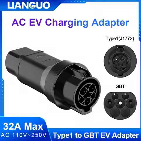 Type1 to GBT EV Charging Adapter Electric 32A Max 110V-250V Vehicle Charging Convertor for Car Charg