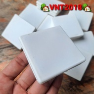 White plastic stopper for square box 60x60