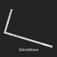 Square metal ruler 50x25cm