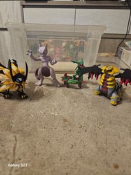 Pokemon 公仔 (Mewtwo, Rayquaza, Giratina, Solgaleo)