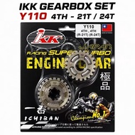 IKK RACING GEARBOX GEAR BOX SET Y110 SS Y100 / SS2 3TH - 19/25T 4TH - 21/24T YAMAHA SS 2 SS1 SS 1
