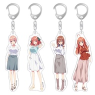 Anime keychain Gotoubun no Hanayome Mica Acrylic Ichika Nino Miku Yotsuba Itsuki fan gift model
