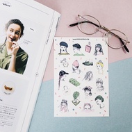 Matte Film Cut Stickers-Free Life