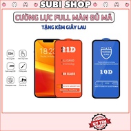 Tempered Glass Iphone 10D 21D Full Screen Free Wipe Paper 6 / 6plus / 6s /7 /7plus /8 /8plus /x /xr 