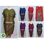 Sfs A7-A12 Muslimah Baju Kelawar Kaftan Batik Terengganu Platinum Short Sleeve Sleepwear Nightdress