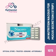 JH Nutrition Nacous NAC (N-Acetyl Cysteine) 300mg - Buang Kahak, & Sesuai untuk Kahak Degil