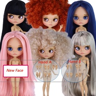 DBS Blythe doll Tan skin matte face Makeup finished product nude doll 19 joints