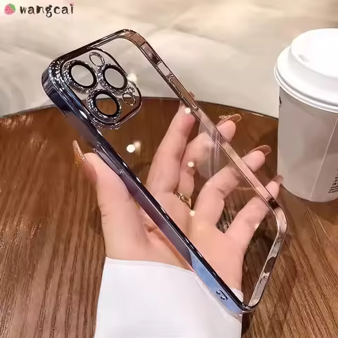 For Vivo Y36 Y36t Y35 Y35+ Y35M+ Y33s Y33e Y33t Y32 Y31s Phone Case Plating Shiny Shining Simple Tra