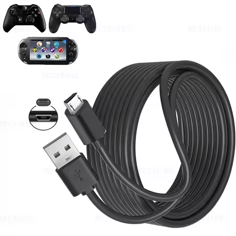 USB Charging Cable 1M 2M 3M For PS4/XBOX Controller Android Cell Phone Game Console Charge Cord Joys