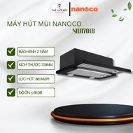 Máy hút mùi Nanoco NRH701B Kính Cong Sang Trọng Lực Hút 800m³/h - BNK
