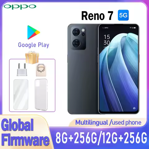 OPPO Reno7 5G Smartphone Global firmware Snapdragon 778G 6.43-inch 12GB RAM 256GB ROM 64PM camera us