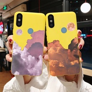 สำหรับ Xiaomi Mi A1 A2 A3 5X 6X 8 9 SE Lite Case สีสันสดใส Cloud ดวงจันทร์รูปแบบกันกระแทกซิลิโคนนุ่ม