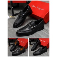 Shoes S1F1H black smooth leather loafer men shoes kasut lelaki