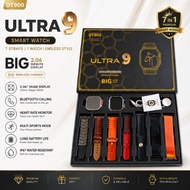 DT900 Ultra 9 Smart Watch 49mm 2.06" HD Full Touch Display 7+1 Interchangeable Straps Bluetooth Call
