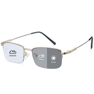 Cyxus Reading Glasses Photochromic Multifocal Near And Far Vision Blue Light Protection Rectangular 