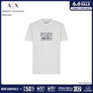 Armani Exchange เสื้อยืดผู้ชาย รุ่น XM000555-AF10358-U0009-สีออฟไวท์