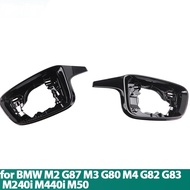 2pcs Replacement Mirror Cover Frame Car Side Rearview Mirror Cover Cap Trim For BMW M240i M440i I4 M