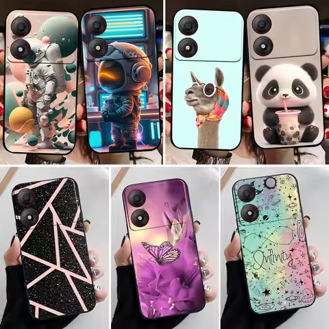 For ZTE Blade A34 A54 Case Flower Painted Silicone Cases For ZTE Blade A54 A34 A 34 54 4G Phone Case
