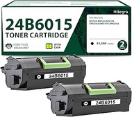 24B6015 Toner Cartridge (2 Black) Replacement for Lexmark 24B6015 Toner Compatible with M5155 M5163 