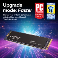 Crucial T500 with Heatsink/Non-Heatsink 500GB PCIe Gen4 NVMe M.2 SSD PC 3D NAND (500GB/1TB/2TB)