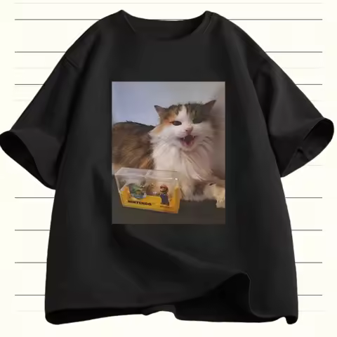 Forsaken Skin 007n7 Love Cat T Shirt Men Women Game Cosplay Tshirt Funny Summer Tees Cotton Short Sl