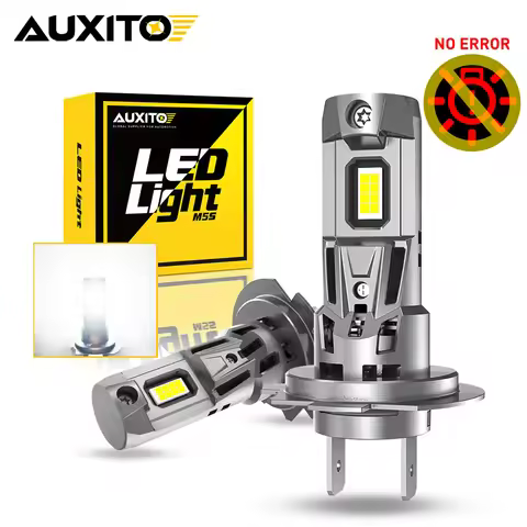 AUXITO 2Pcs 22000LM Turbo H7 LED Bulbs High Power 120W Wireless H7 LED Headlamp for Mercedes Benz W2