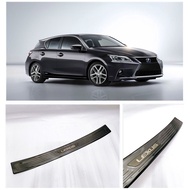LEXUS CT 200H 2011-2017 Rear Bumper Guard Trunk Protector Stainless Steel (BLACK CHROME)