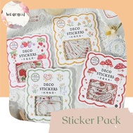 40pcs Sticker Pack Pattern Cute Color Asthetic Journal Scrapbook Bujo DIY