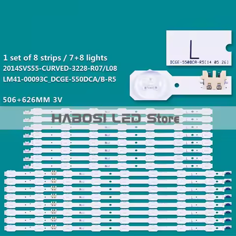 16pcs/Kit LED UA55HU7800 UN55HU7200 UE55HU7100 UE55HU7105 UE55HU7205 BN96 33493A 33494A DCGE 550DCA 