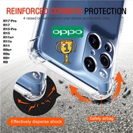 OPPO Shockproof back Casing Case For OPPO R17 Pro R15 R15 Pro R11S R11S Plus R9S Plus R11 R9 R9 Plus + Transparent TPU