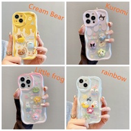 3D shockproof Cute Cream Case For iphone Xr iphone11 12/13 iphone 14 pro max