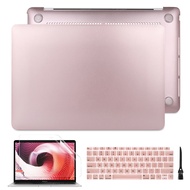 4 in 1 Rose Gold Macbook case MacBook Pro case M3 M2 M1 A2681 A3113 A2337 A2251 A2289 A2179 Touch Ba