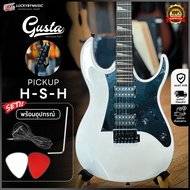 [โค้ดลด1000-MAX] กีต้าร์ไฟฟ้า Gusta รุ่น GIB-01 ปิ๊กอัพ HSH กีตาร์ไฟฟ้า 24 เฟรต แถมฟรี ปิ๊ก2อัน ประแ