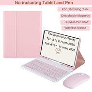 Wirless Keyboard Case+Mouse for Samsung Galaxy Tab A11 / A11 Plus / Tab A7 / S8Ultra Magnetic Blueto