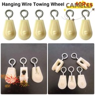 CAMELLI5Q 10Pcs Waterline Pulley, Nylon Small Hanging Wire Towing Wheel,  Automatic Chicken Saterer 