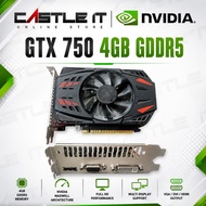 Castle IT Nvidia GeForce GTX 750 GTX 750 4GB GTX 750 Ti 4GB GDDR5 Gaming Graphic Card