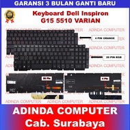 Dell Inspiron G15 5510 G15 5511 G15 5515 G15 5520 5521 5525 0TJ0J6 0H4XRJ 343NN 490.0GE07.0A01 Keybo