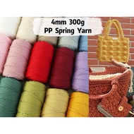 4mm Benang pp spring 300g | 4mm Premium Chunky rope | Colour Cord yarn /tali beg crochet 300克4mm大卷圆股