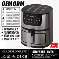 air fryer deep fryer 6L Stainless Steel Smart air fryer Household Oven Export Manufacturer Touch Vid