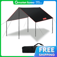 ผ้าใบกันแดดเคลือบเงิน KALLUS สีดำ ขนาด 400x365 ซม. ป้องกันรังสี UV นำหนักเบา