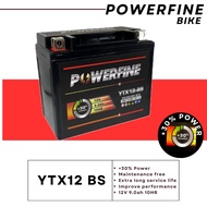 YTX12 YTX12-BS BATTERY POWERFINE ER6 OLD NEW ZXR750 ZX BLADE 650 VERSYS 650 SHIVER R6 XJ600N ZRX1200