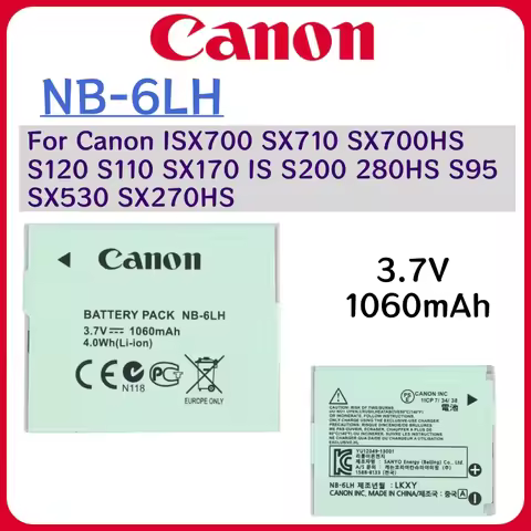 NB-6LH NB-6L Camera Battery For Canon PowerShot SX530 SX710 SX510 SX700 SX530 HS S120 S95 ELPH 95 10
