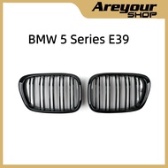 Front Kidney Hood Grille Grill Fits BMW 5 Series E39 2001-2004 Gloss Black