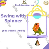 JTC Bird Accessories: Swing With Spinner (brd) Bird Cage Decoration