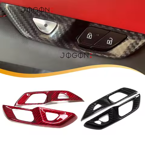 For Chevrolet Corvette C8 Stingray ZR1 ZR1X Coupe HTC 2020-2026 Real Carbon Fiber Door Lock Console 