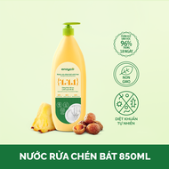 Nước rửa chén bát sinh học ENZYCO 850ml - Chiết xuất Bồ hòn và Enzyme Dứa