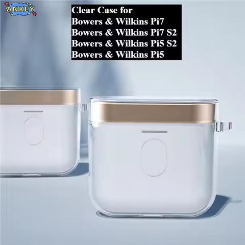for Bowers & Wilkins Pi7 S2 Pi5 Case Protective Transparent Clear TPU Covers B&W Bluetooth Earphone 